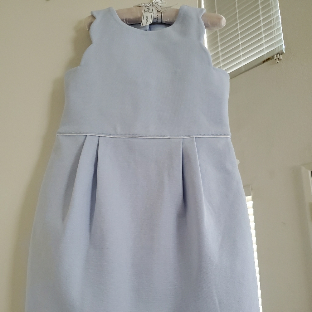 Janie and Jack Ponte Dress with Scallop Details